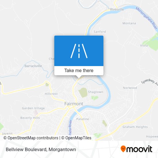 Bellview Boulevard map