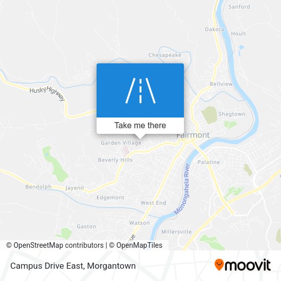 Campus Drive East map