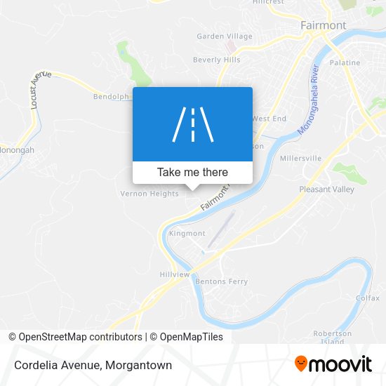Cordelia Avenue map