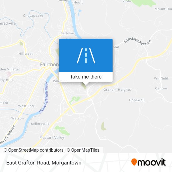 East Grafton Road map