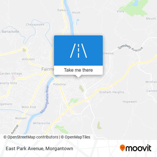 East Park Avenue map