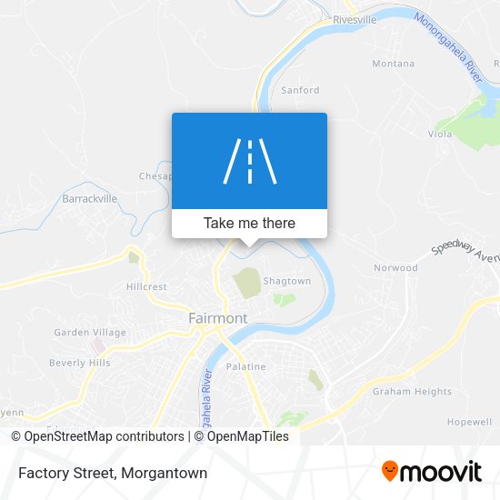 Mapa de Factory Street