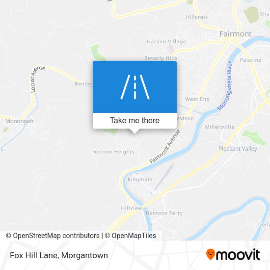 Mapa de Fox Hill Lane