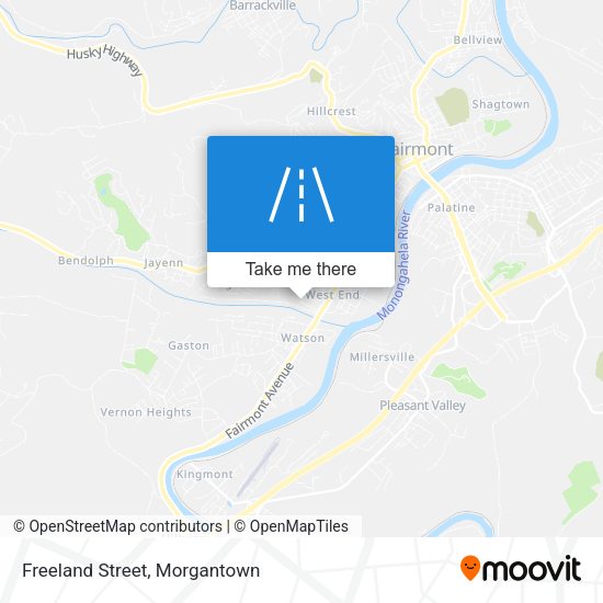 Mapa de Freeland Street