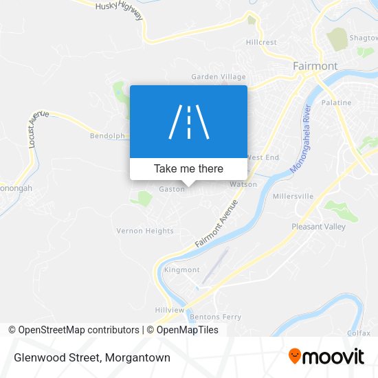 Mapa de Glenwood Street