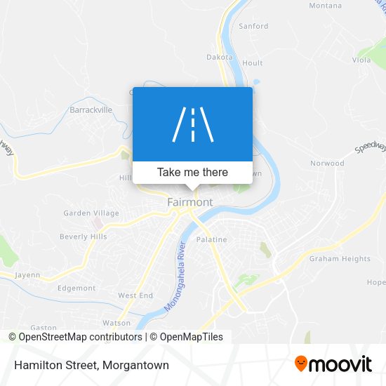 Mapa de Hamilton Street