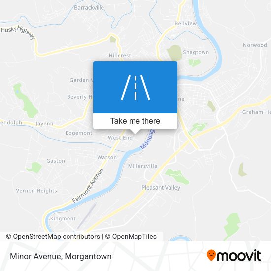 Mapa de Minor Avenue