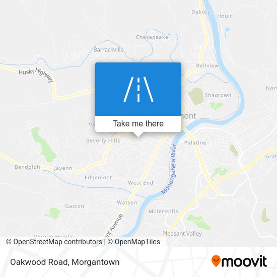 Oakwood Road map