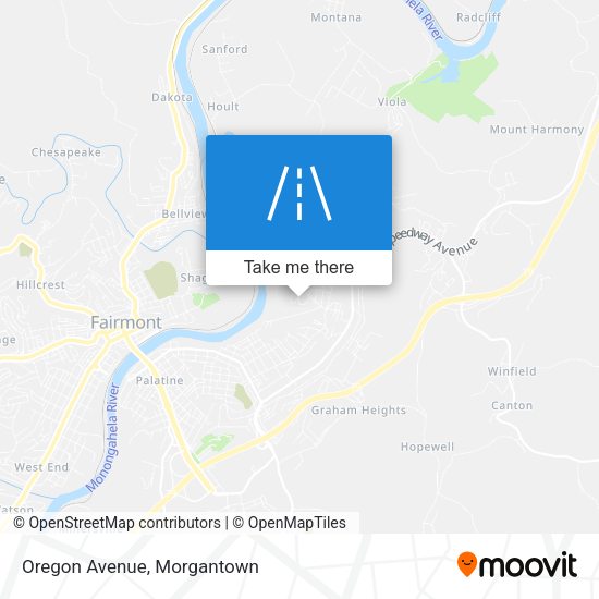 Mapa de Oregon Avenue