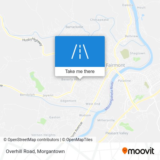 Mapa de Overhill Road