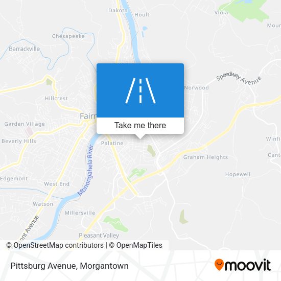 Pittsburg Avenue map
