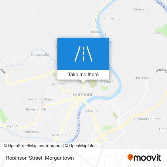 Mapa de Robinson Street