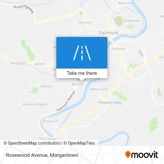Rosewood Avenue map