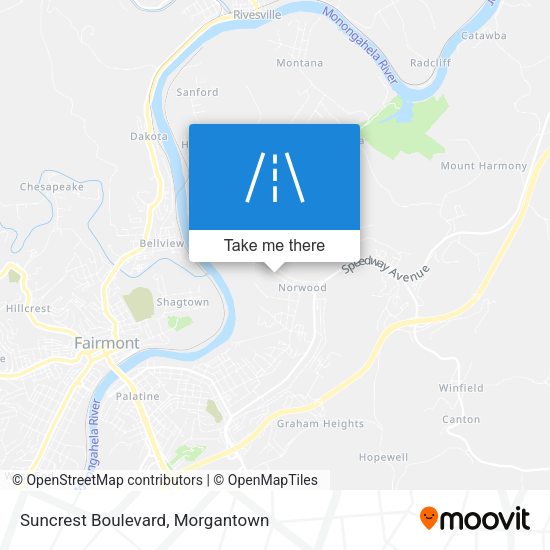 Mapa de Suncrest Boulevard