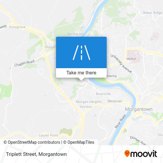Mapa de Triplett Street