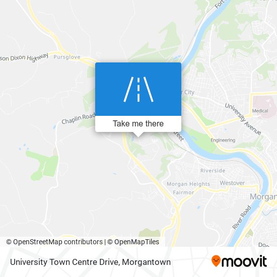 University Town Centre Drive map