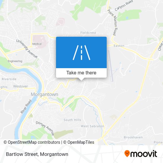 Mapa de Bartlow Street