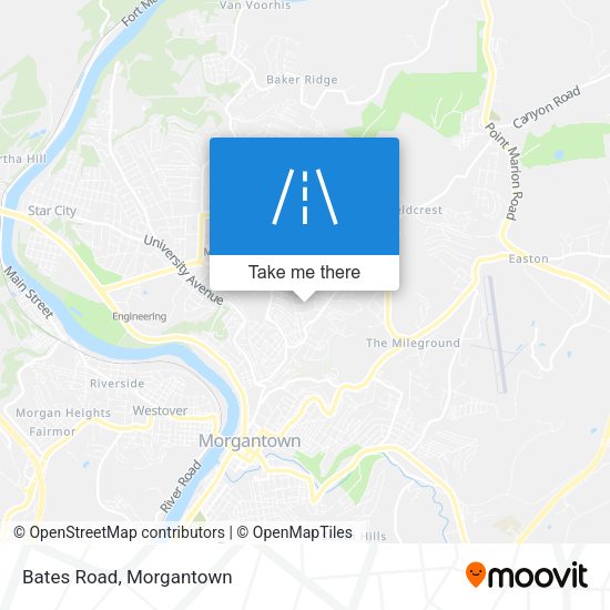 Mapa de Bates Road