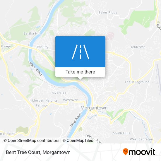 Mapa de Bent Tree Court