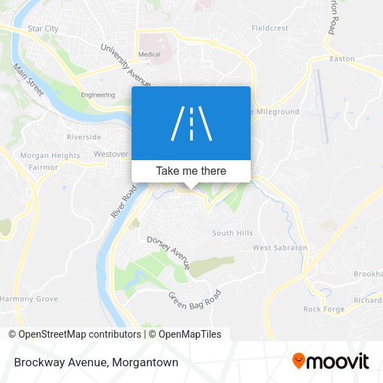Brockway Avenue map
