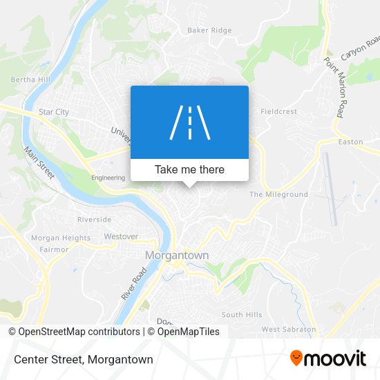 Mapa de Center Street