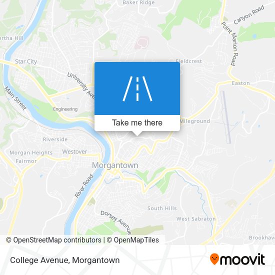 Mapa de College Avenue
