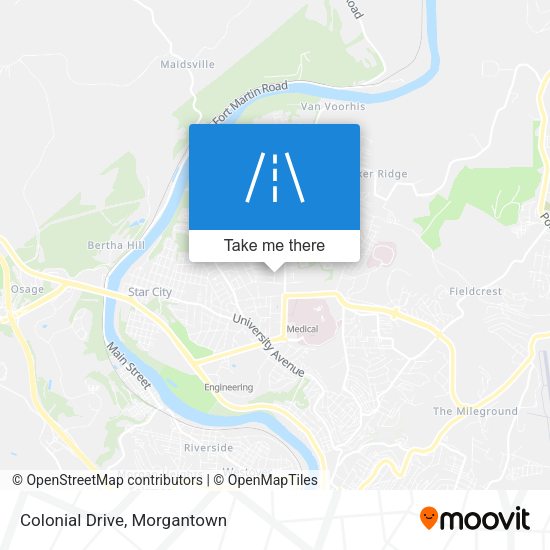 Colonial Drive map