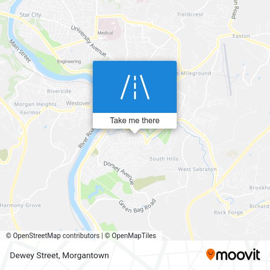 Mapa de Dewey Street