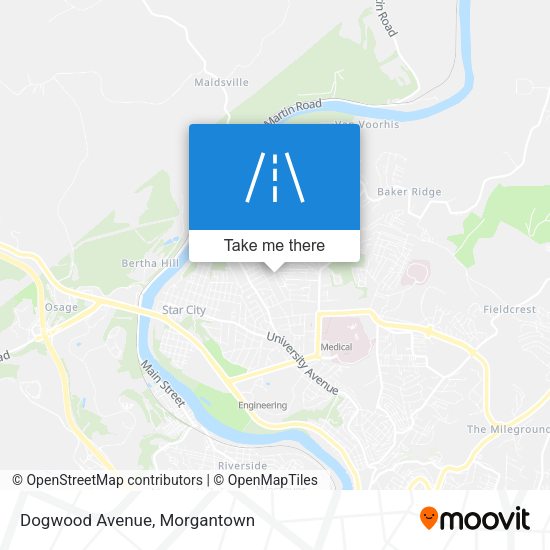 Mapa de Dogwood Avenue