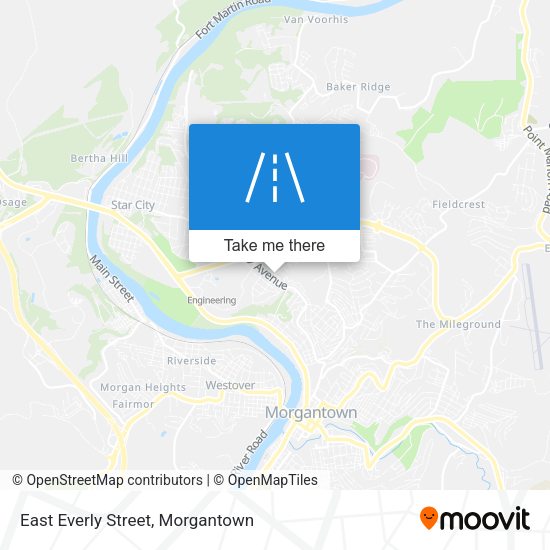 East Everly Street map