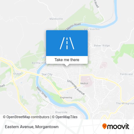 Mapa de Eastern Avenue