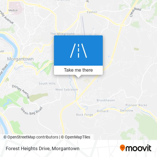 Mapa de Forest Heights Drive