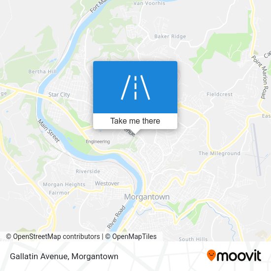 Mapa de Gallatin Avenue
