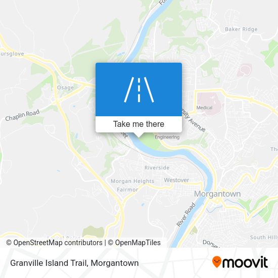 Granville Island Trail map