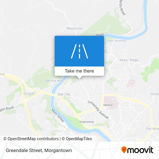 Greendale Street map