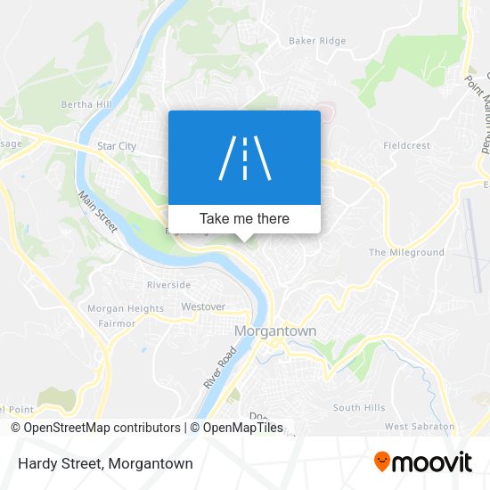 Mapa de Hardy Street