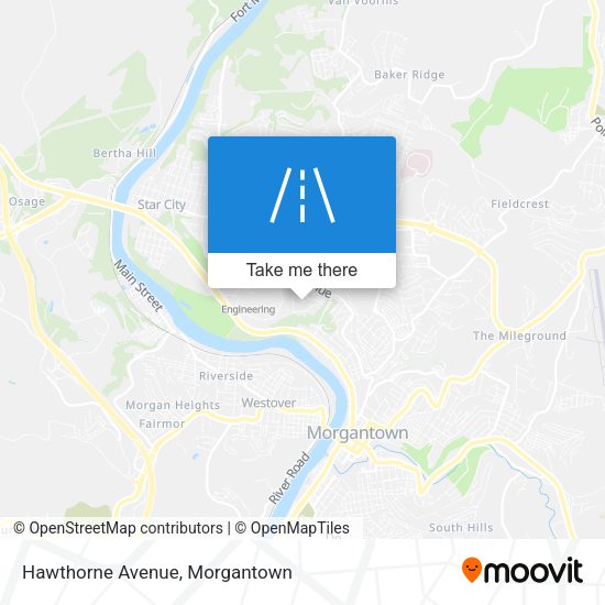 Hawthorne Avenue map
