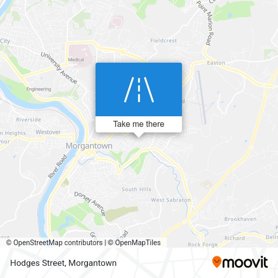 Mapa de Hodges Street