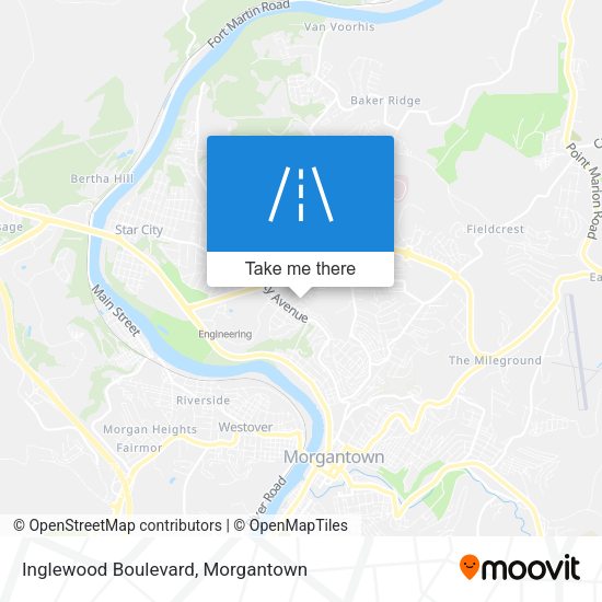 Mapa de Inglewood Boulevard