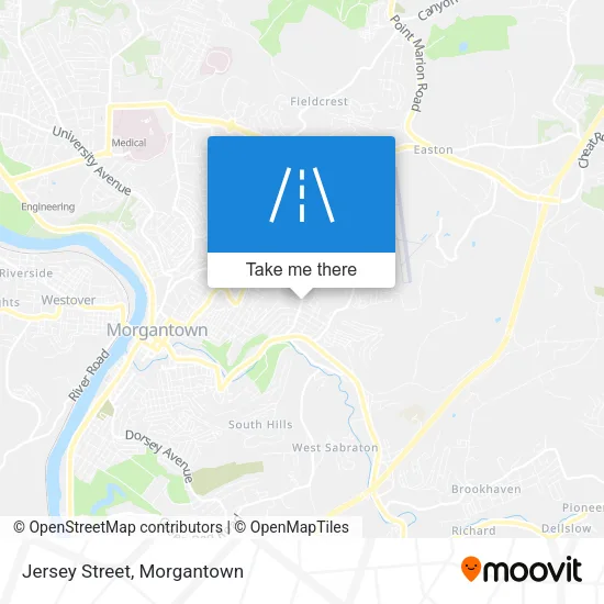 Mapa de Jersey Street