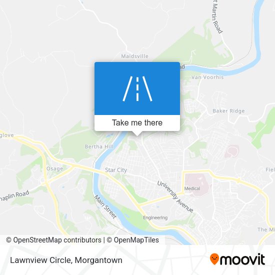 Lawnview Circle map