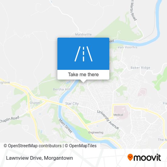 Mapa de Lawnview Drive