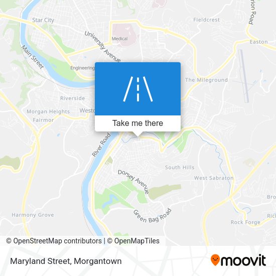 Maryland Street map