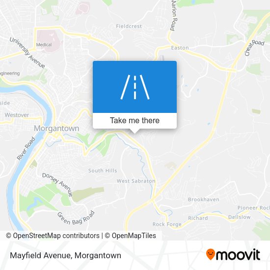 Mayfield Avenue map