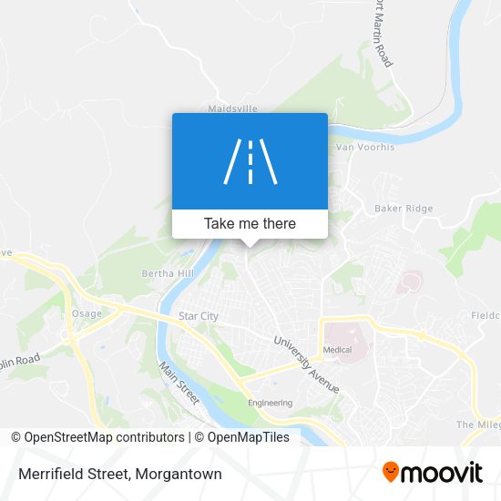 Merrifield Street map