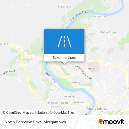 North Parkview Drive map