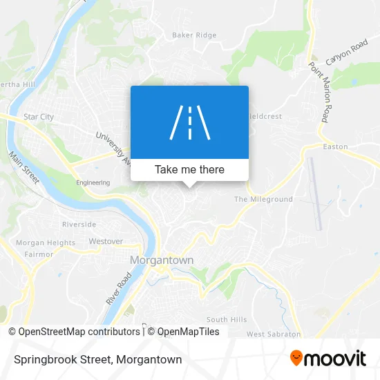 Springbrook Street map