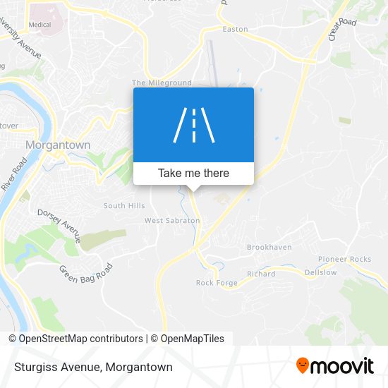 Sturgiss Avenue map