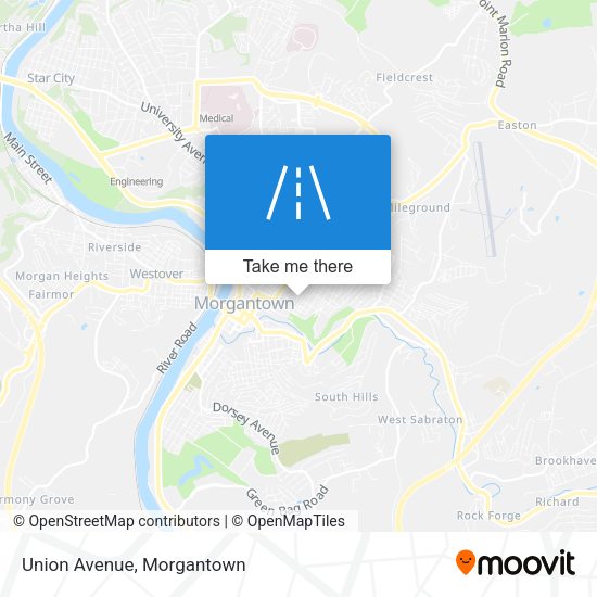 Mapa de Union Avenue