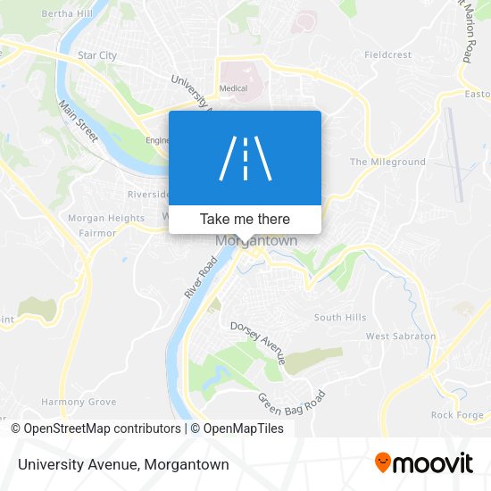 University Avenue map